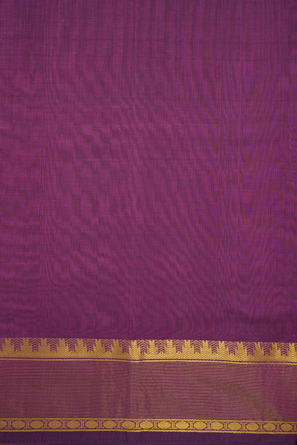 Temple Rudraksh Border Berry Purple Venkatagiri Cotton Saree