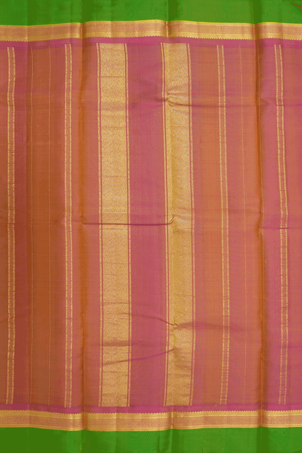 Temple Zari Buttas Sunflower Yellow Kanchipuram Silk Saree