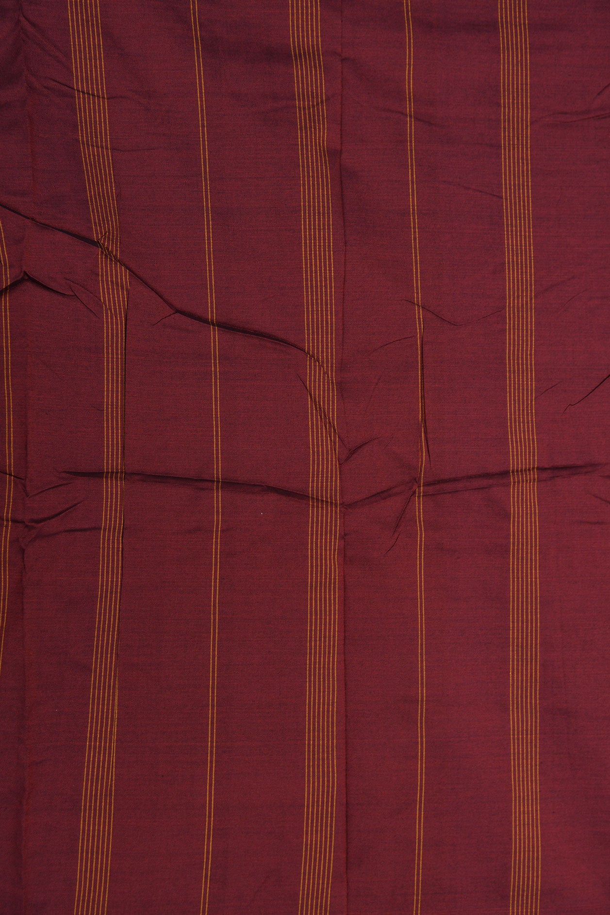 Thread Work Stripes Border In Plain Forest Green Dharwad Cotton Saree