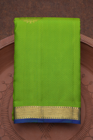 Threadwork And Zari Motifs Green Kanchipuram Silk Saree