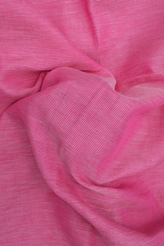 Threadwork Border Punch Pink Bengal Cotton Saree