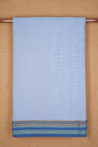 Threadwork Border Steel Blue Bengal Cotton Saree
