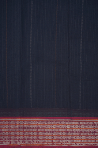 Threadwork Design Black Kanchi Cotton Saree