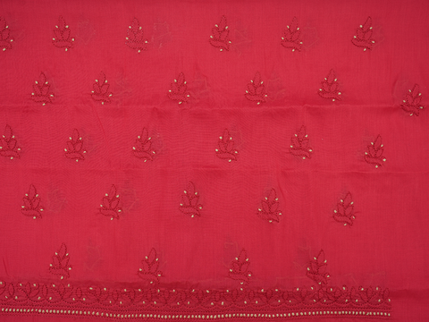 Threadwork Design Ivory Cotton Salwar Material