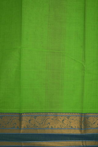 Threadwork Design Light Green Chettinadu Cotton Saree