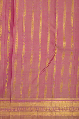 Threadwork Design Magenta Kanchipuram Silk Saree
