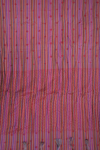 Threadwork Design Multicolor Silk Dupatta