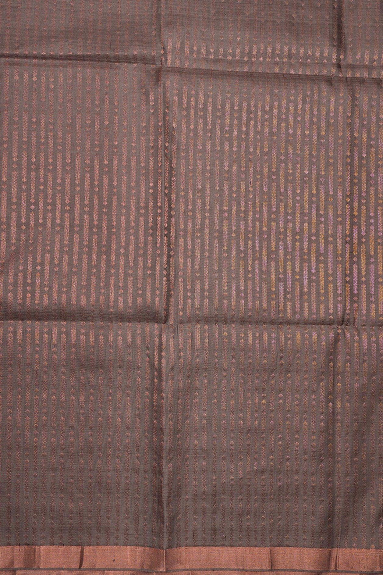 Threadwork Stripes Hot Pink Soft Silk Saree