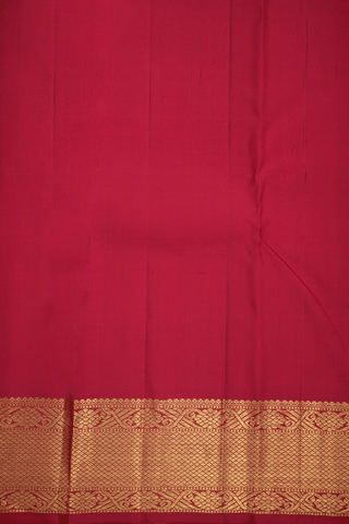 Threadwork With Buttas Crimson Red Kanchipuram Silk Saree