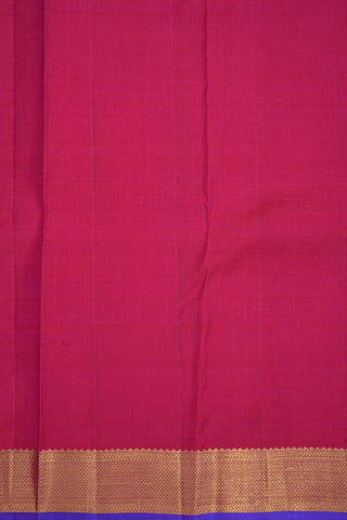 Threadwork With Motifs Hot Pink Kanchipuram Silk Saree