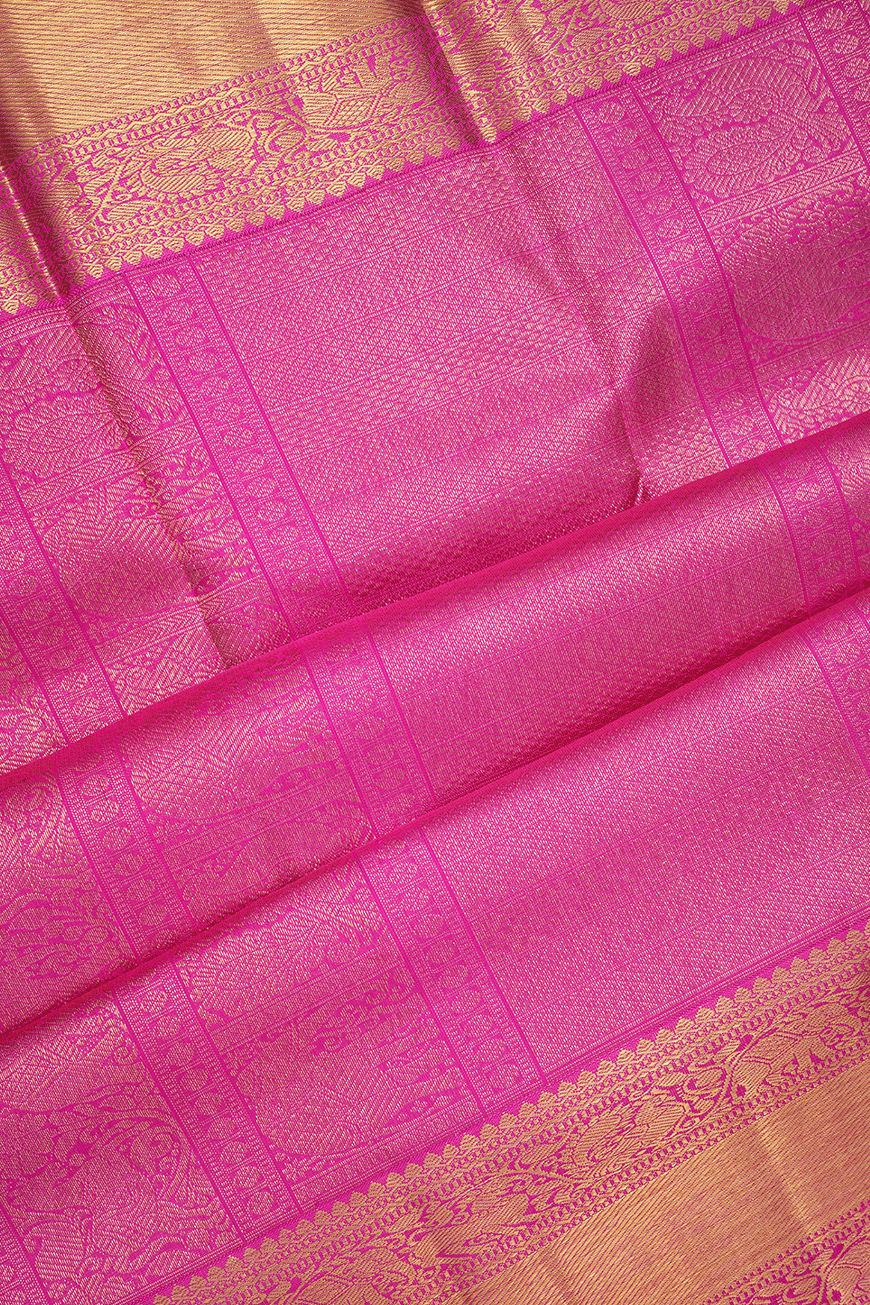 Threadwork With Buttas Pastel Pink Kanchipuram Silk Saree