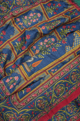 Tie And Dye Design Forest Green Bandhani Silk Saree