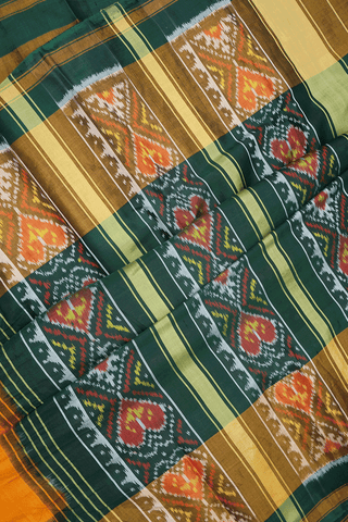 Tie And Dye Design Honey Orange Bandhani Silk Saree