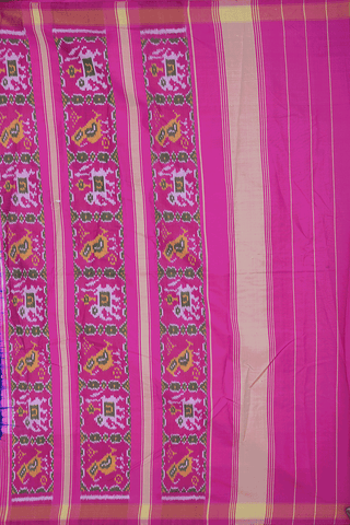 Tie And Dye Design Navy Blue Bandhani Silk Saree