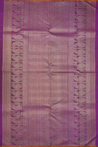 Muppagam Saree In Green And Purple Kanchipuram Silk Saree