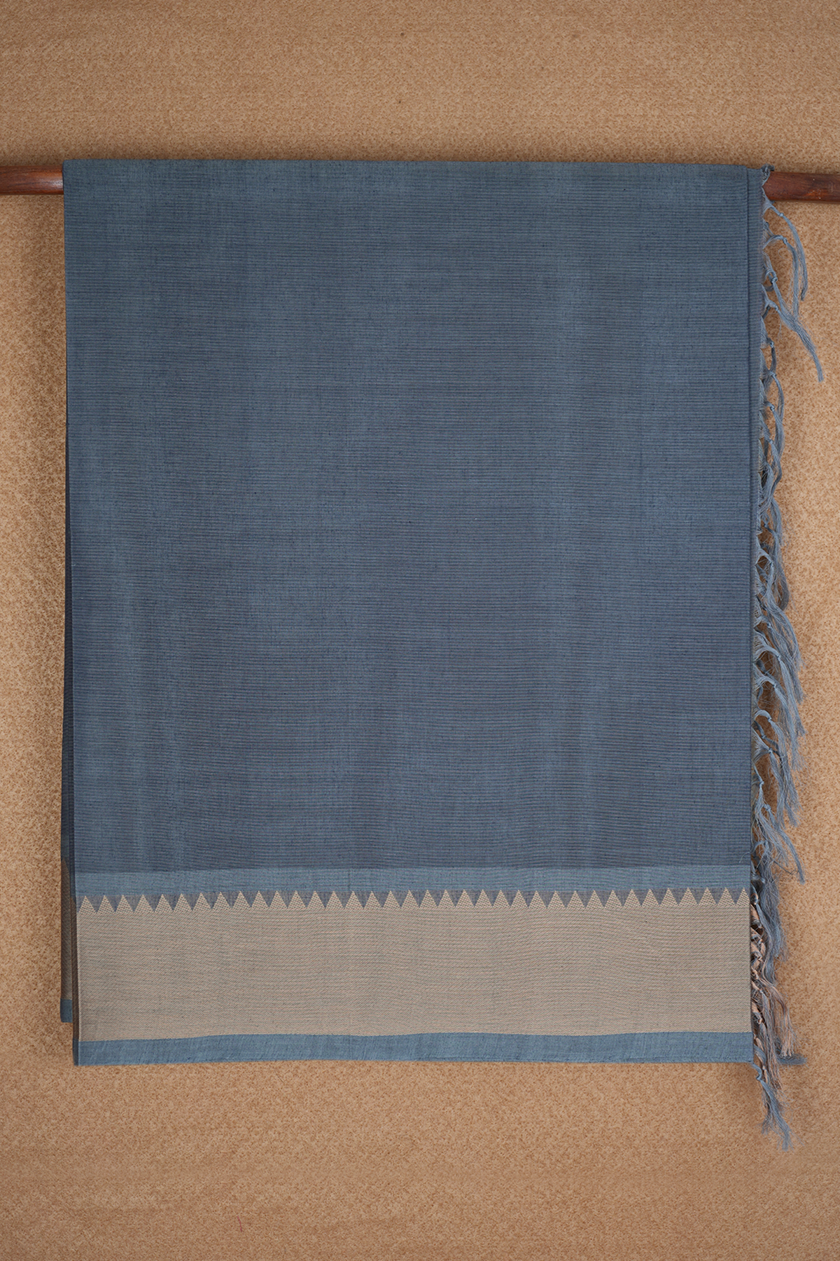 Traditional Border Space Blue Coimbatore Cotton Saree