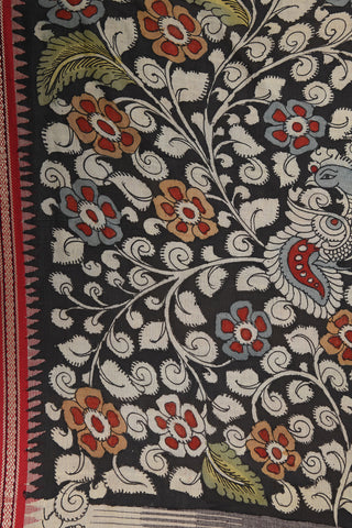 Traditional Design Kalamkari Printed Multicolor Cotton Dupatta