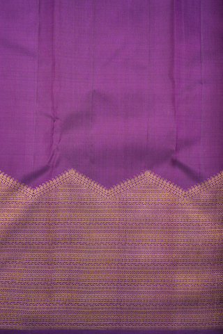 Traditional Zari Border Purple Kanchipuram Silk Saree
