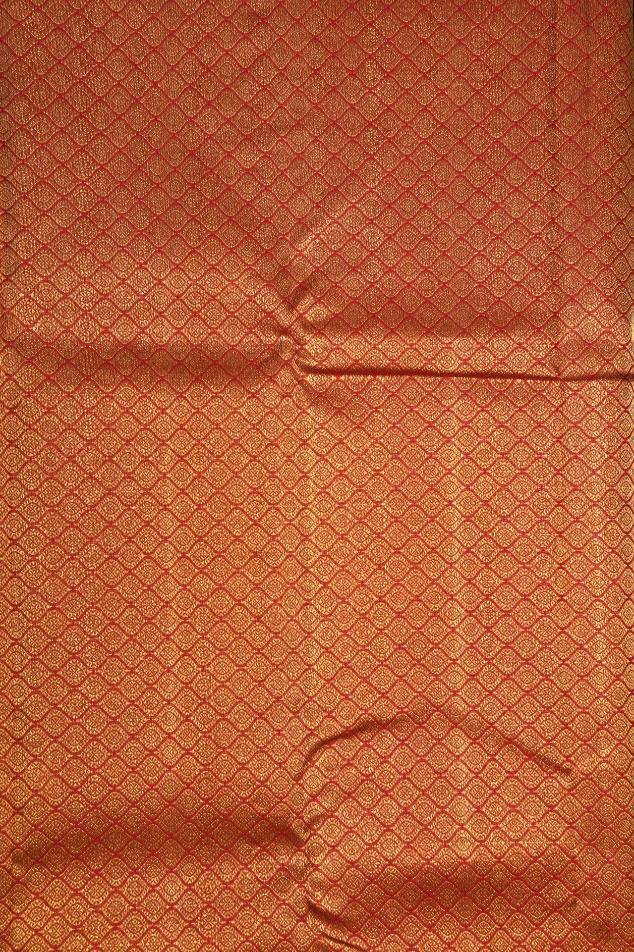 Traditional Zari Butta Crimson Red Kanchipuram Silk Saree