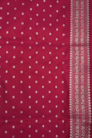 Tree Threadwork Design Dual Tone Banarasi Silk Saree