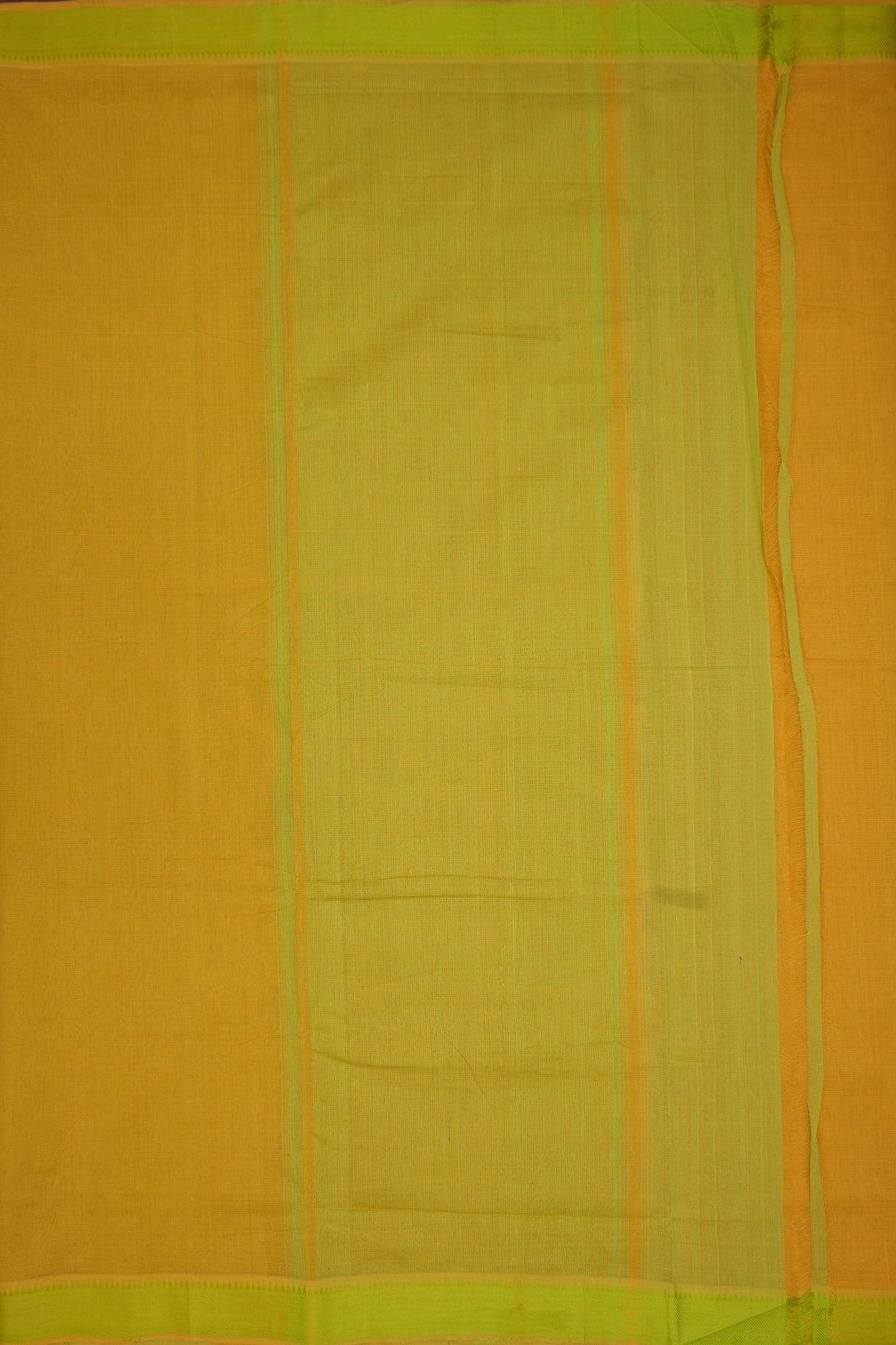 Twill Weave Threadwork Border Royal Yellow Mangalagiri Cotton Saree