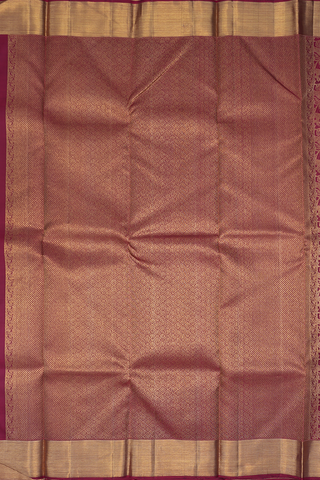 Vanasingaram Zari Design Berry Red Kanchipuram Silk Saree