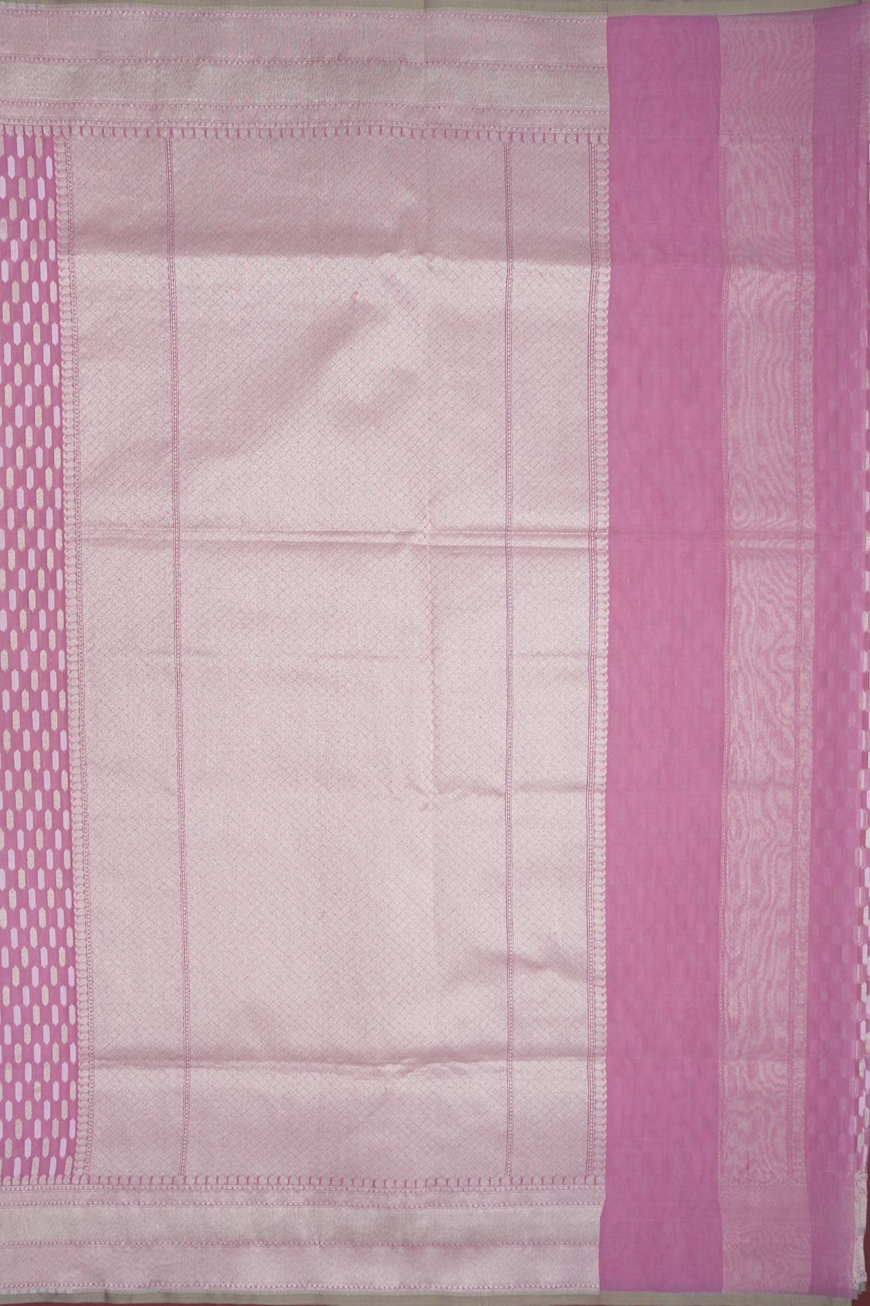 Zari Threadwork Buttas Purple Banarasi Cotton Saree