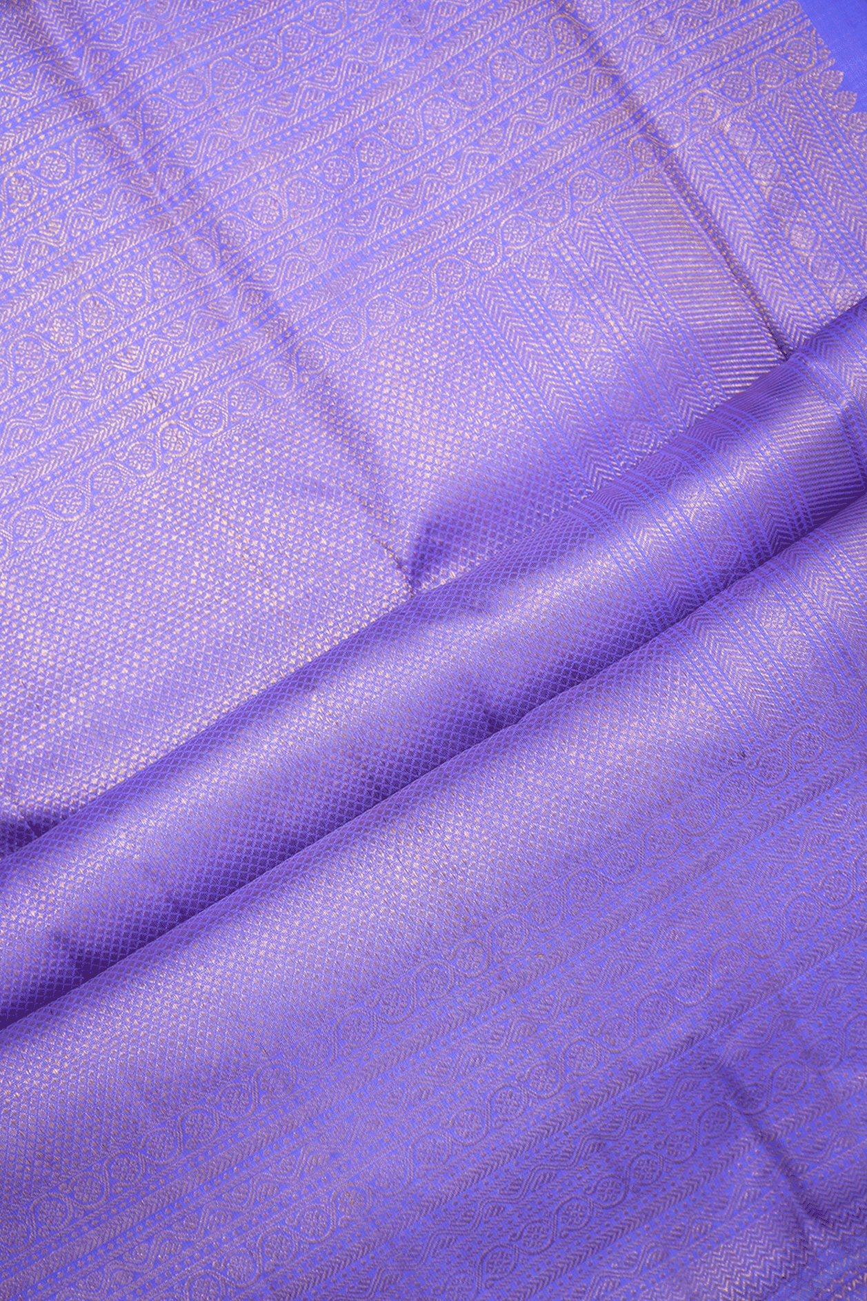 Zari Border In Brocade Lavender Kanchipuram Silk Saree