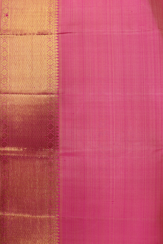 Zari Border In Brocade Pastel Pink Kanchipuram Silk Saree