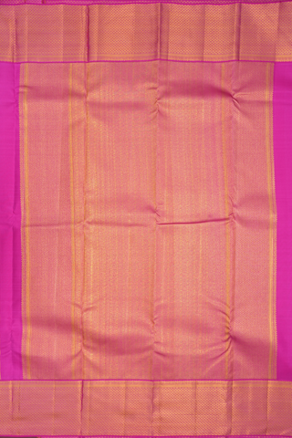 Zari Border In Brocade Pink And Cream Kanchipuram Silk Saree
