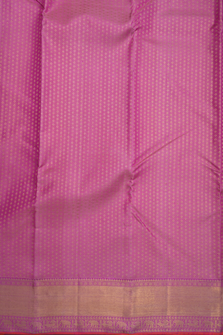 Zari Border In Brocade Pink Kanchipuram Silk Saree