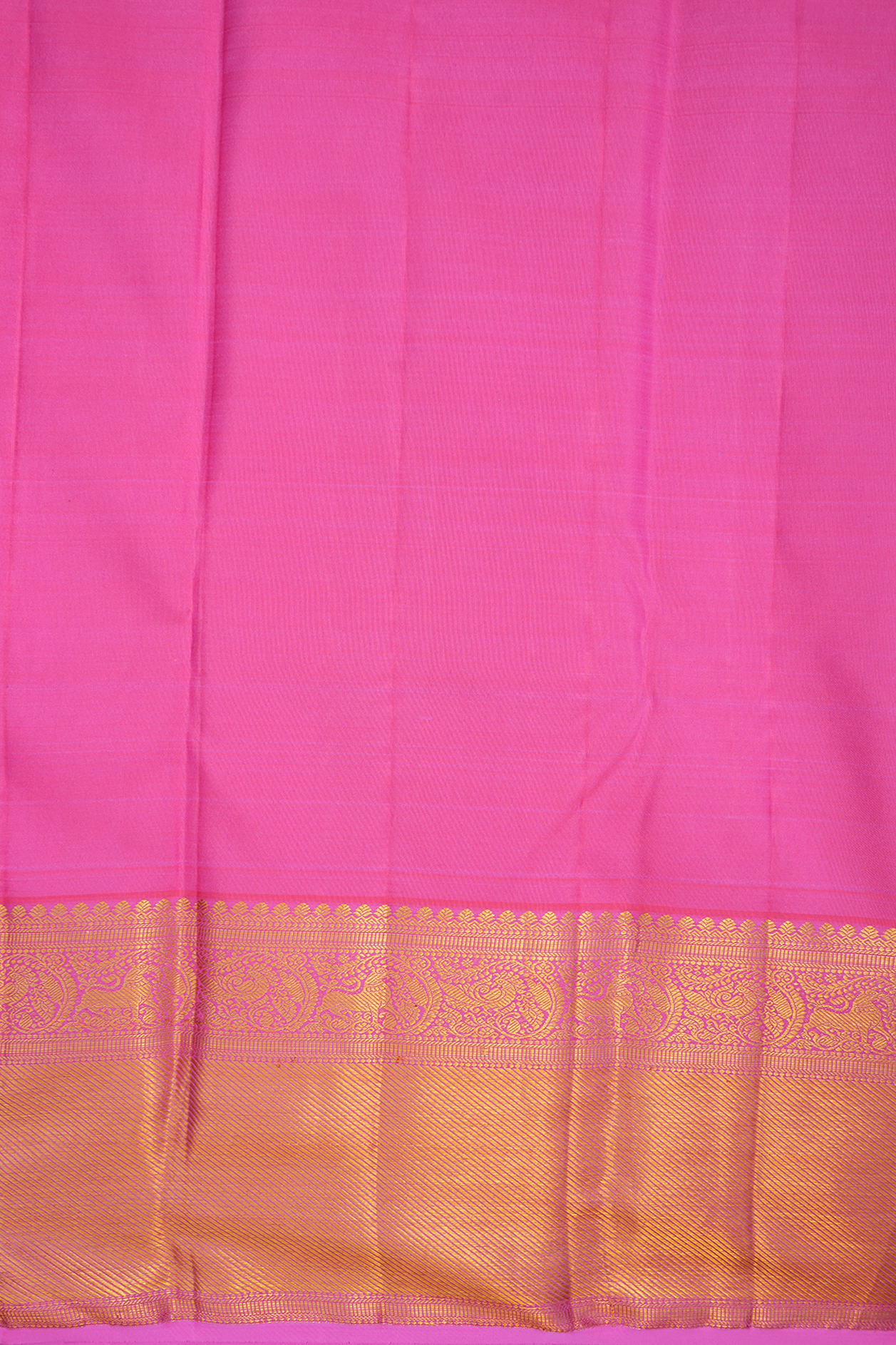 Zari Border In Brocade Pink Kanchipuram Silk Saree