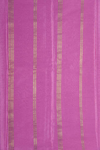 Zari Border In Buttis Burgundy Purple Mysore Silk Saree