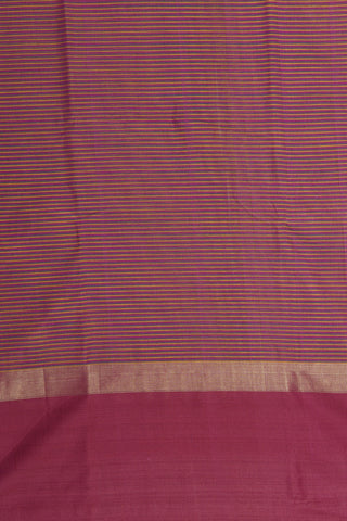 Zari Border In Magenta Purple Chettinad Cotton Saree