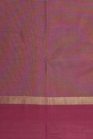 Zari Border In Magenta Purple Chettinad Cotton Saree