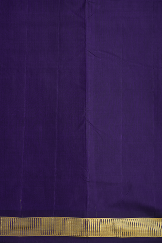 Zari Border Regal Purple Kanchipuram Nine Yards Silk Saree