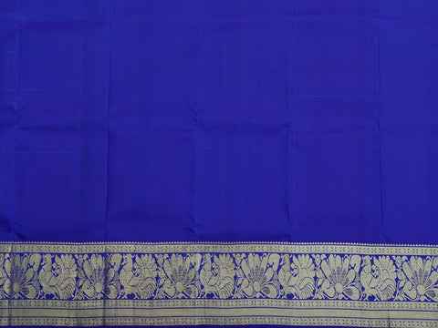 Zari Border With Checks And Buttis Pastel Green Kanchipuram Silk Unstitched Pavadai Sattai Material