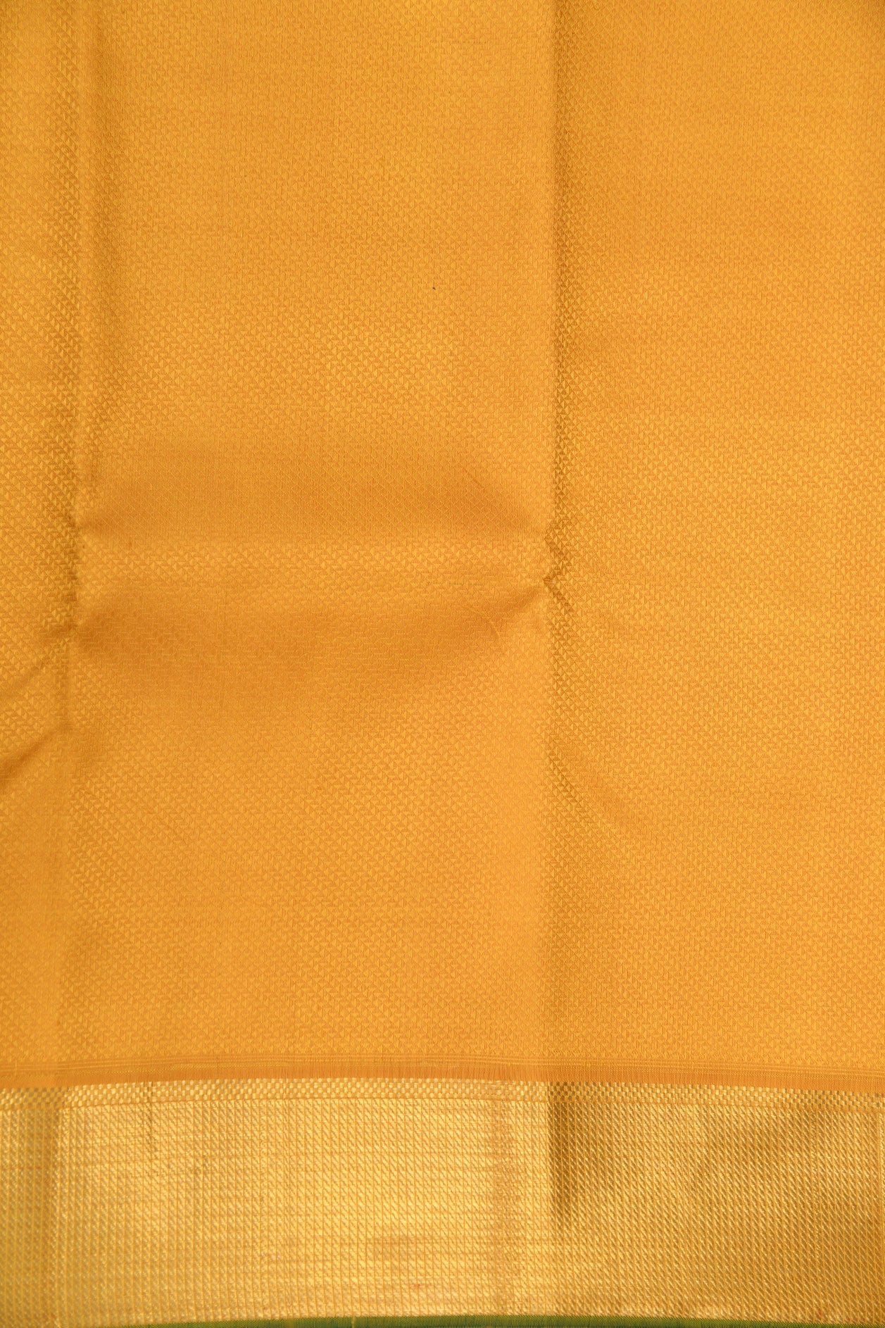 Zari Border With Self Jacquard Design Mustard Yellow Kanchipuram Silk Saree