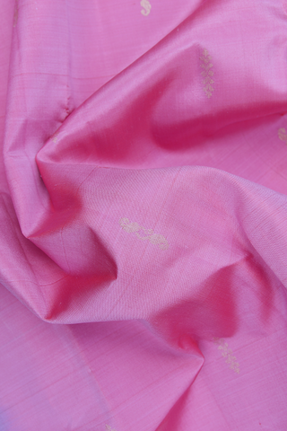 Zari Buttas Orchid Pink Kanchipuram Silk Saree