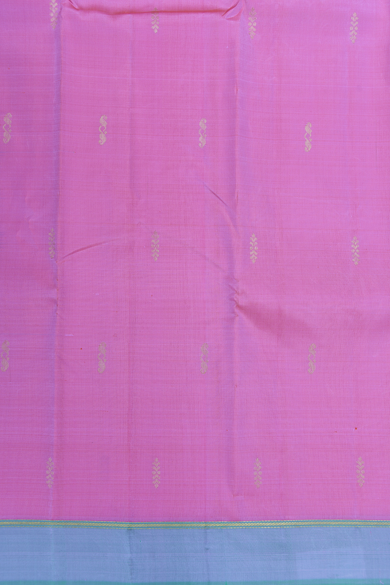 Zari Buttas Orchid Pink Kanchipuram Silk Saree