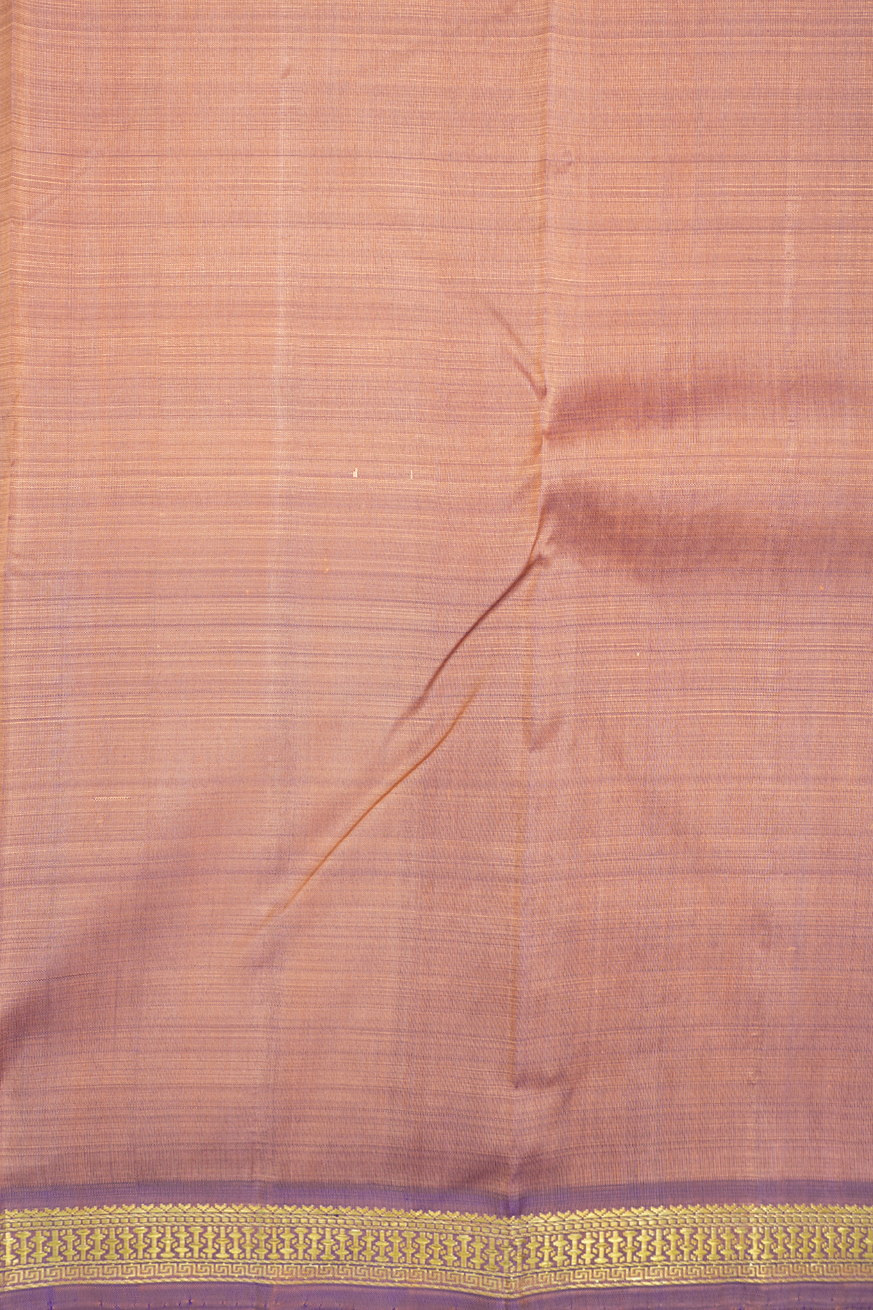 Stripes Buttas Pastel Orange Kanchipuram Silk Saree