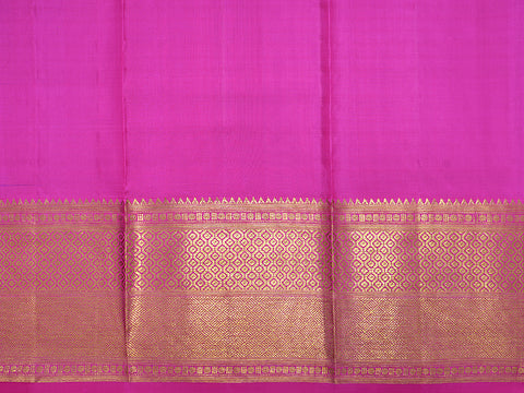 Zari Checked Purple Unstitched Pavadai Sattai Material