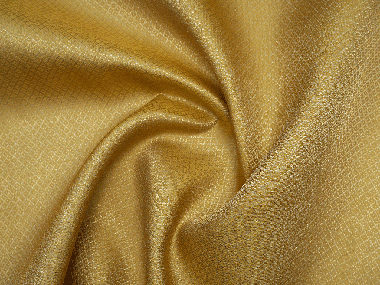 Zari Design Golden Yellow Kanchipuram Silk Blouse Material