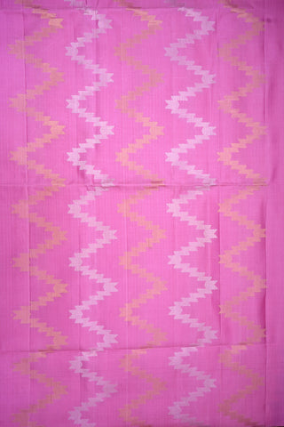 Zari Motifs Lotus Pink Soft Silk Saree