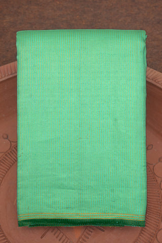 Zari Stripe Sea Green Kanchipuram Handloom Silk Saree