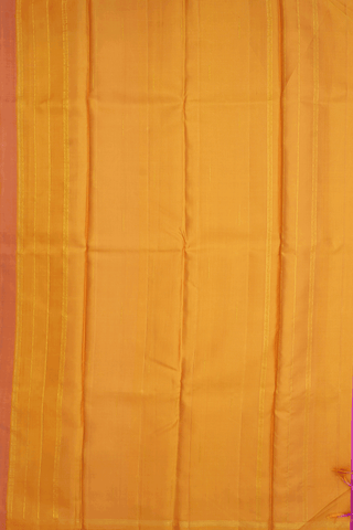 Zari Stripes Buttas Magenta Kanchipuram Silk Saree