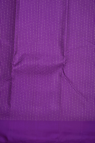 Zari Stripes Design Purple Kanchipuram Silk Saree