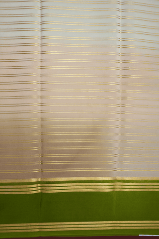 Zari Stripes Design Tricolor Mysore Silk Saree