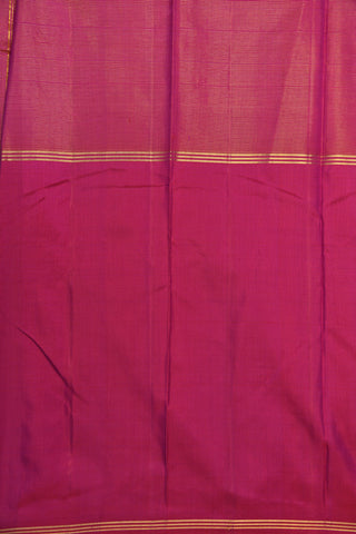 Zari Stripes Peach And Purple Kanchipuram Silk Saree