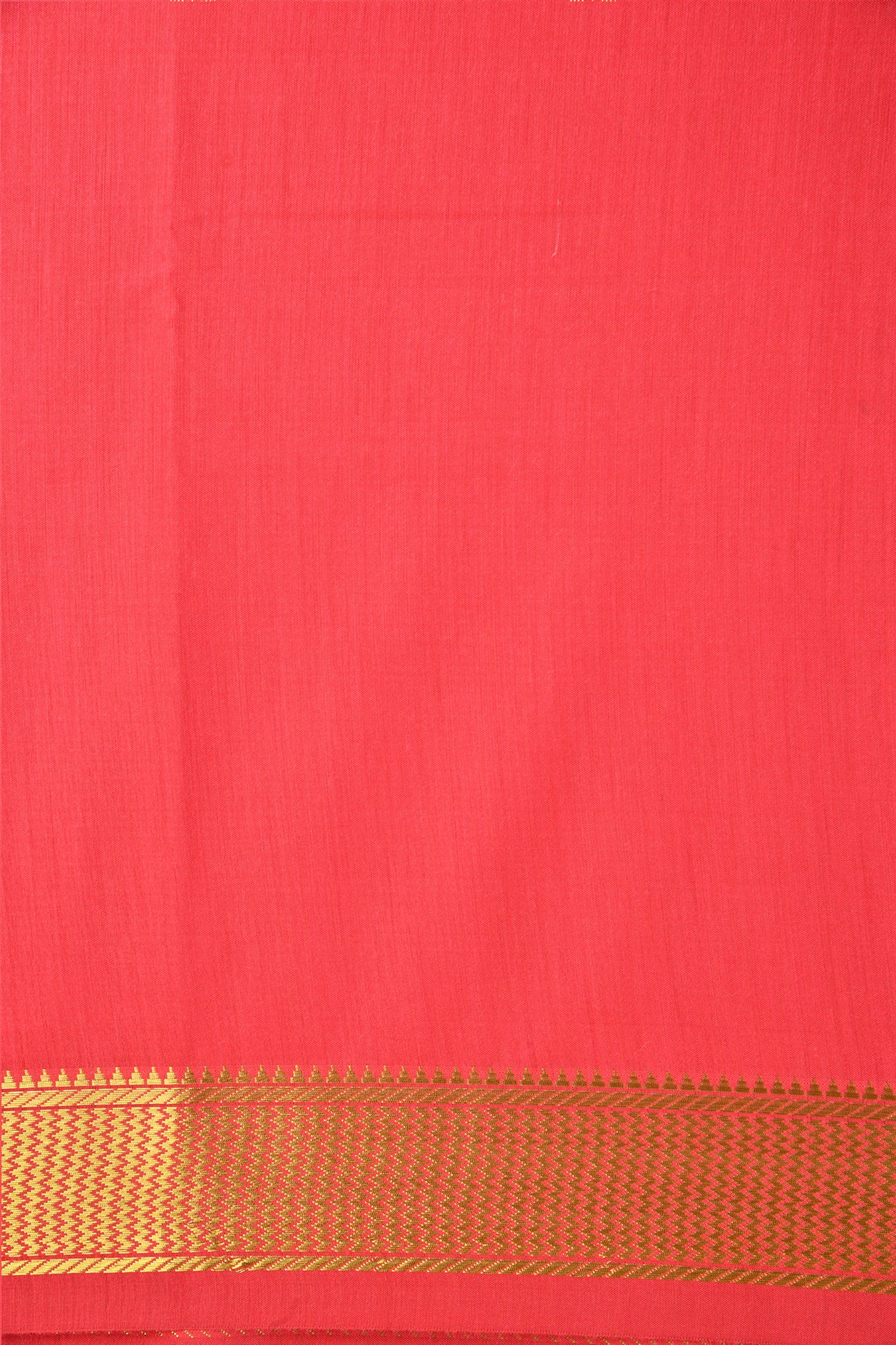 Chevron Border Blush Red Apoorva Art Silk Saree